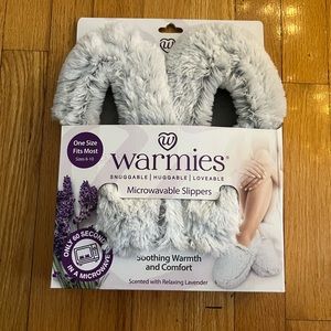 Warmies Microwavable Slipper Boots Scented With Relaxing Lavender
